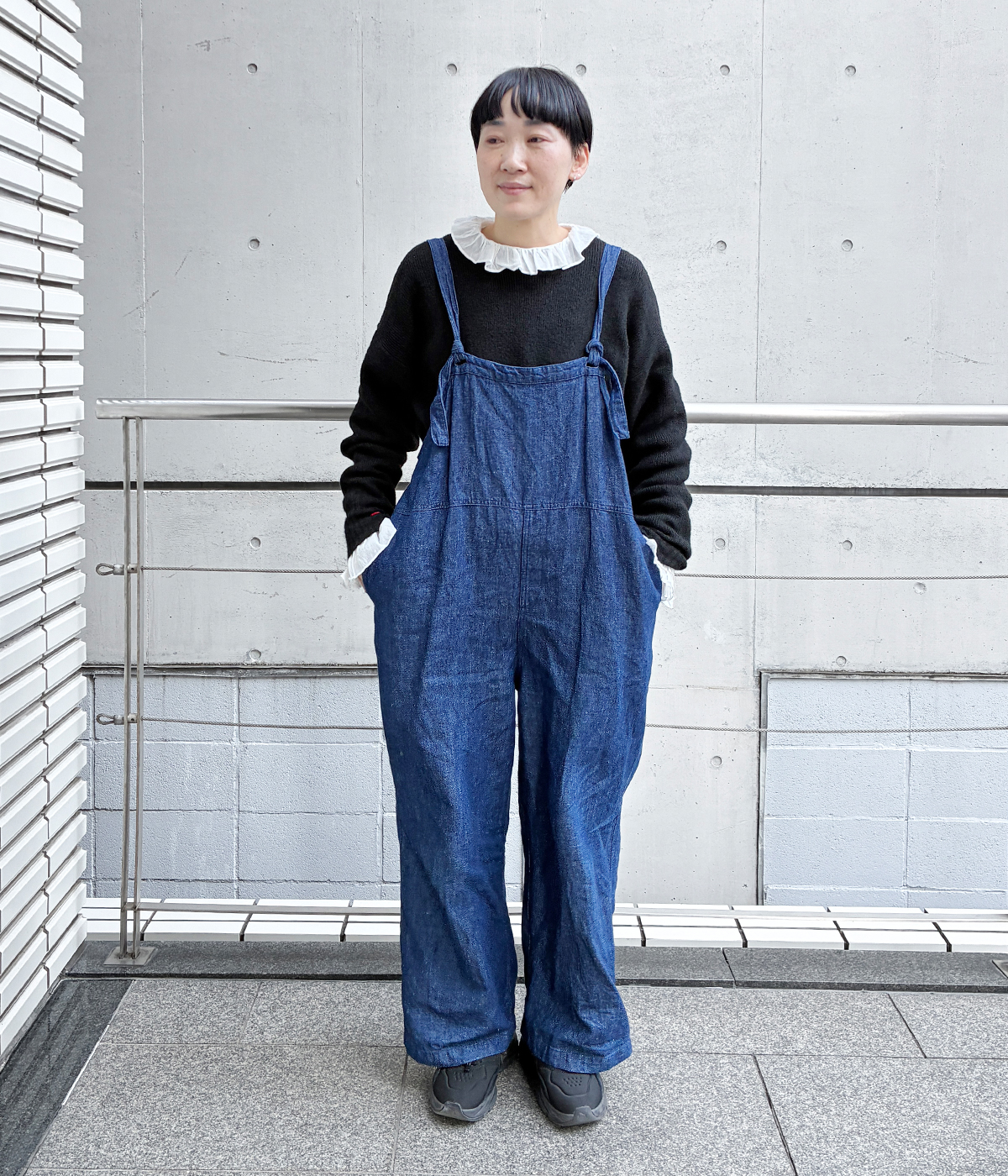 マイフェイバリットデニムサロペットの着用コーディネート｜レディース