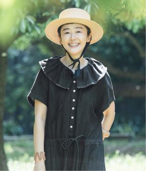 【6月19日発売予定】滝口和代さん×田中帽子店コラボ　quiet straw hat(ナチュラル-F)