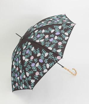 ソティ　竹のジャンプ長傘　フラワー(ブラック-ONESIZE)