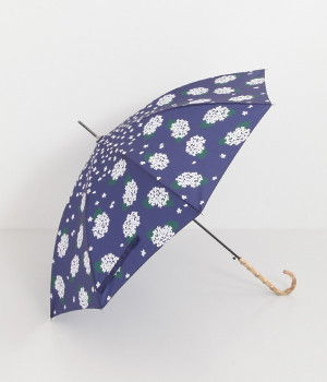 晴雨兼用長傘 あじさい(ネイビー-ONESIZE)