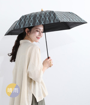 ルプリエ　UVカット竹の折りたたみ傘　オニオン(ブラック-ONESIZE)