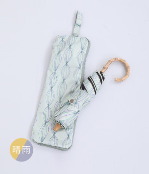 ルプリエ　UVカット竹の折りたたみ傘　オニオン(ライトグレー-ONESIZE)