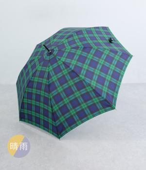 ソティ　竹のジャンプ長傘　ブロックチェック(ブラックウォッチ-F)