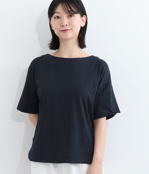 ドロップショルダーTシャツ(ネイビー-ONESIZE)