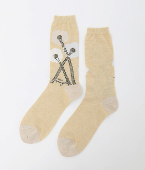 ichiro yamaguchi.イラストソックス(HANATABA-ONESIZE)