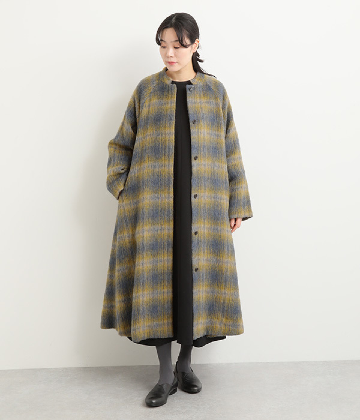 Aラインコート(イエロー系-ONESIZE)