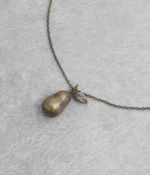 ラ・フランスシルエットネックレス(アンティークゴールド-ONESIZE)