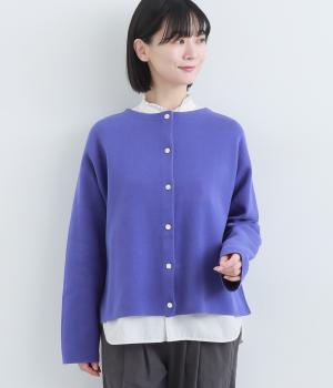 コットンミラノリブ　2wayプルオーバー