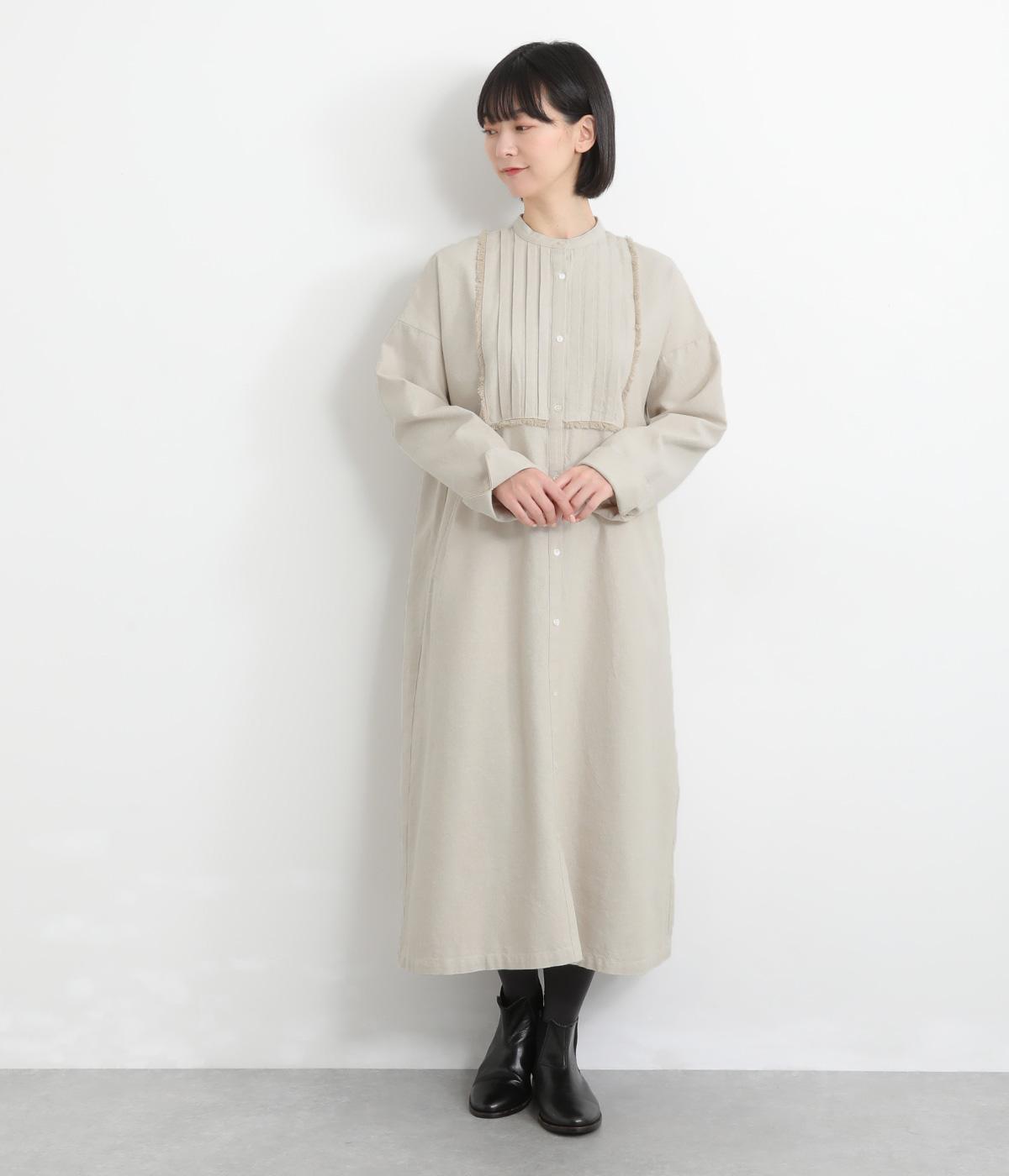 コットンオックス　フリンジワンピース(キナリ系-38)