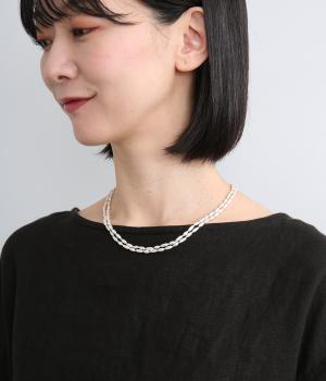 棗型バロックパールネックレス(キスカ-F)