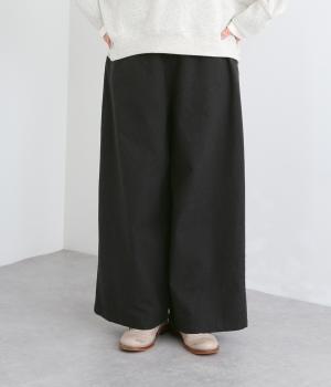 コットンネルイージーパンツ(ブラック-38)