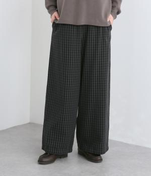 コットンネルイージーパンツ(ギンガムチェック-38)