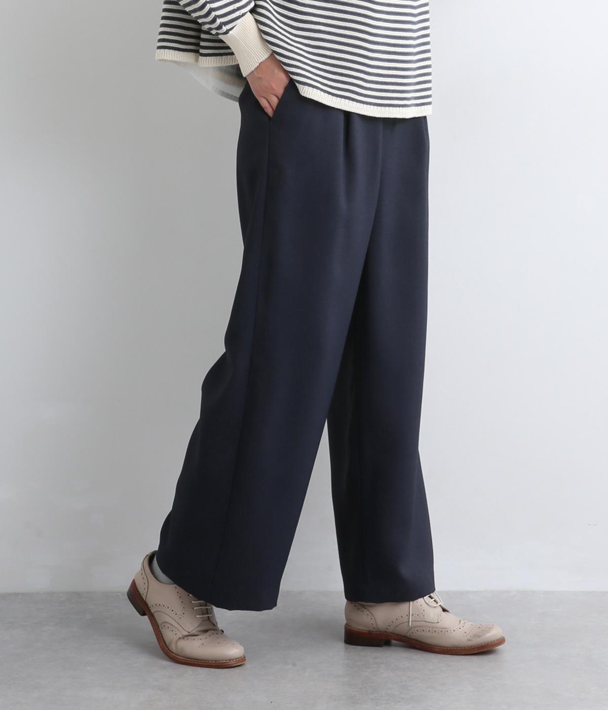 タックストレートパンツ(ネイビー-38)