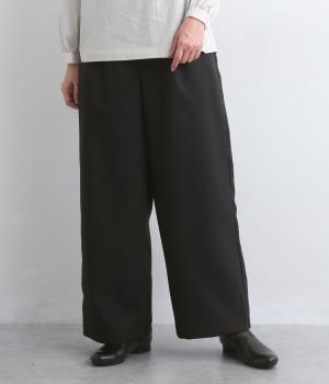 タックストレートパンツ(ブラック-38)