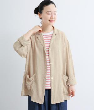 シャーリングシャツジャケット(ストライプ-38)