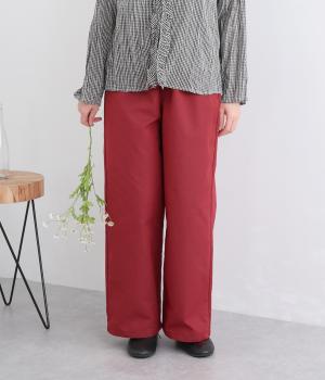TCツイルストレートパンツ(レッド-M)