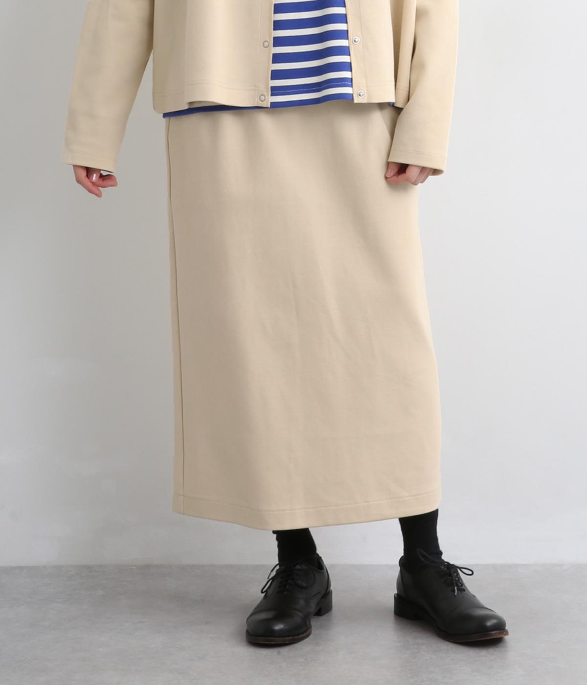 コットンポンチ　ストレートスカート(アイボリー-M)