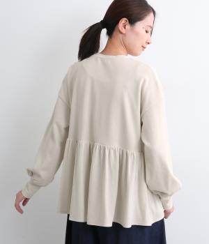 ジャージパッチワークトレーナー(アイボリー-F)