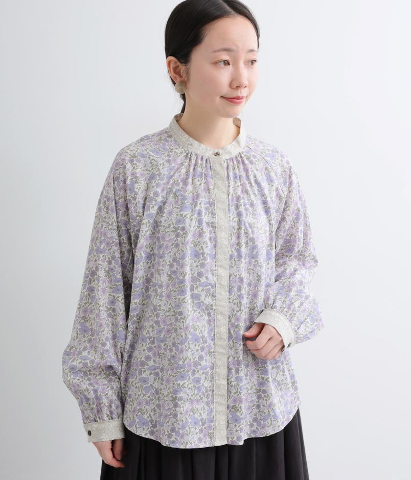 リバティプリントパッチワークブラウス