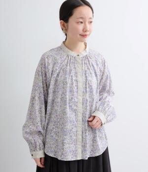 リバティプリントパッチワークブラウス