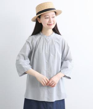 コットンフロントタックブラウス