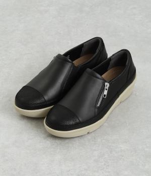 サイドジップ スリッポンシューズ(ブラック-230)