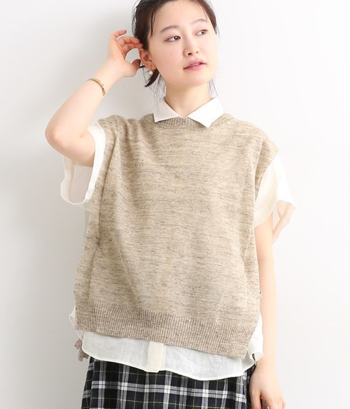 サイド　パッカーンベスト(ライトモカ-ONESIZE)