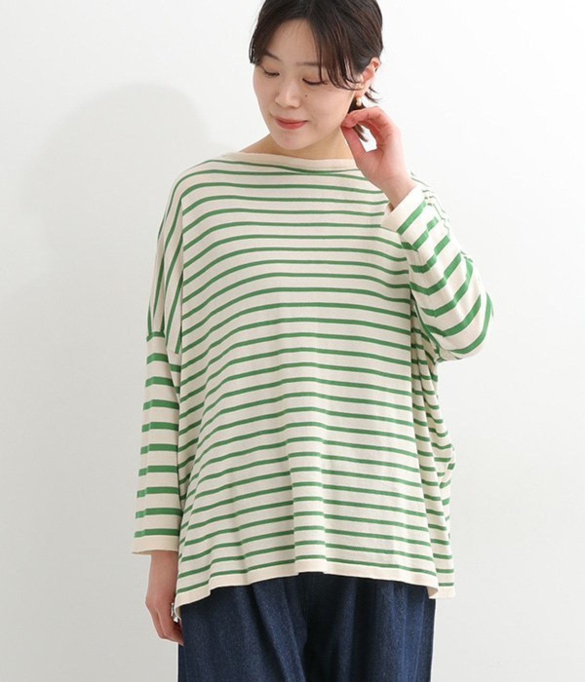 ピマ2WAYワイドプルオーバー(バニラ×ピスタチオ-ONESIZE)