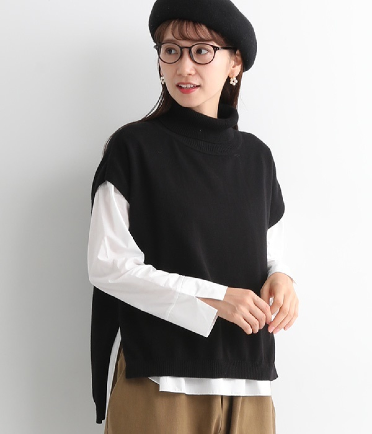 タートルフレンチベスト　インナーセット(ブラック-ONESIZE)