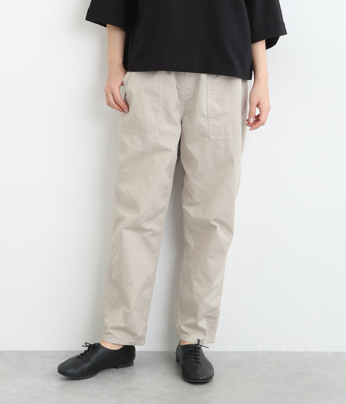 コットンコージーパンツ(ライトベージュ-ONESIZE)