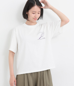 コットンミディウェイトスタンダードショートスリーブTシャツ〈15〉(オフホワイト-ONESIZE)