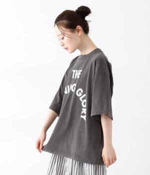 ガーメントダイショートスリーブTシャツ(チャコール-ONESIZE)