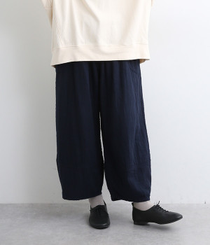 トリプルガーゼ　ピエロパンツ(藍-ONESIZE)