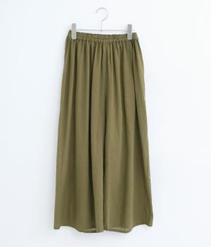 シングルガーゼペチパンツ(オリーブ-F)