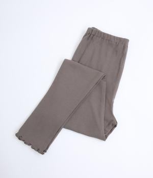 コットンフライスメローレギンス(チャコールグレー-F)
