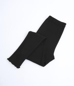 コットンフライスメローレギンス(ブラック-F)