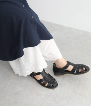 シングルガーゼスカラップぺチパンツ(オフホワイト-ONESIZE)