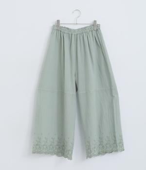 シングルガーゼスカラップぺチパンツ(ミントグレー-F)