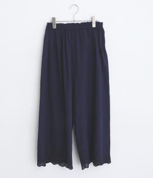 シングルガーゼスカラップぺチパンツ(藍-F)