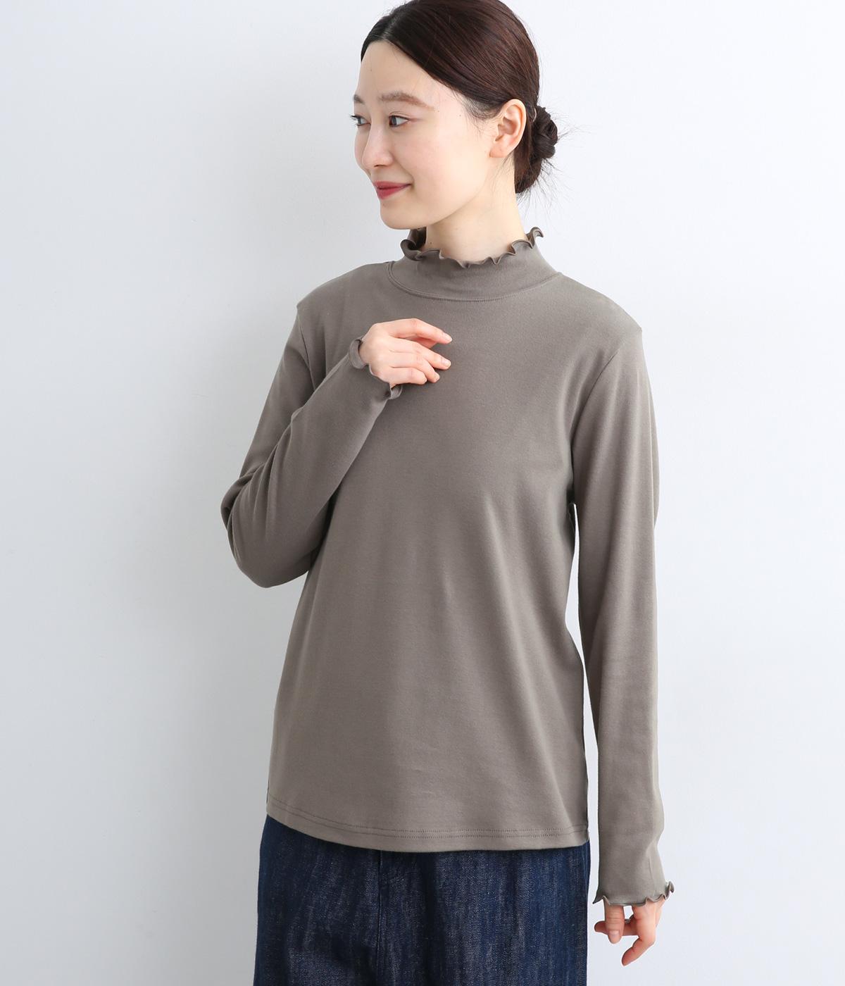 フライスメローハイネックプルオーバー(チャコールグレー-F)