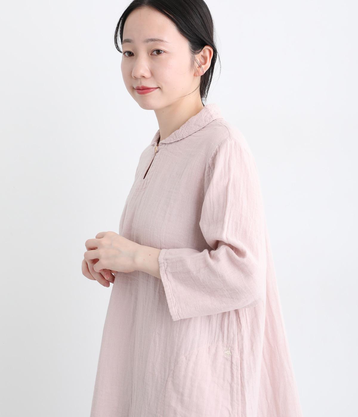 ダブルガーゼ ミニショールカラーチュニック｜kinako（キナコ）の商品詳細