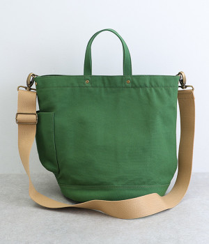 seau canvasショルダーバッグ(グリーン-ONESIZE)