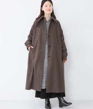 グランジコットンポプリンコート(ブラウン-ONESIZE)