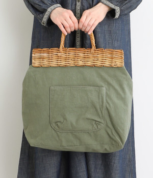 グランジウォッシュ×アラログ　ショルダーバック(カーキ-ONESIZE)