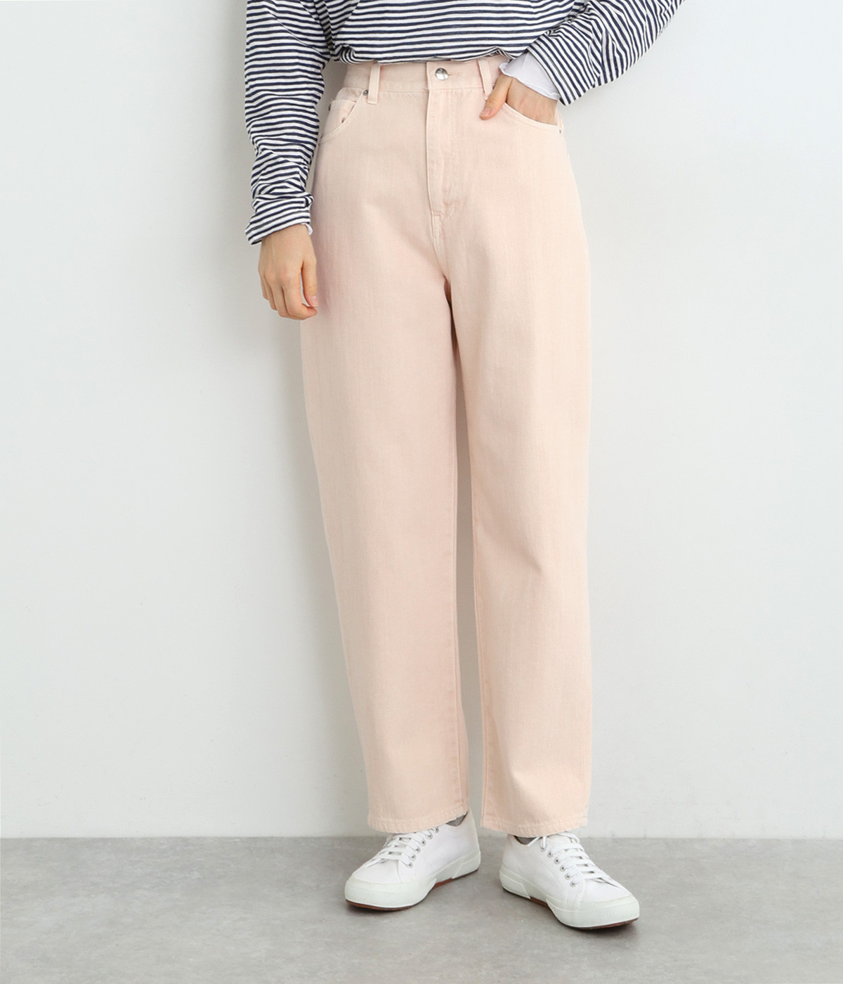 コットンツイルモンローデニム(ピンク-38)