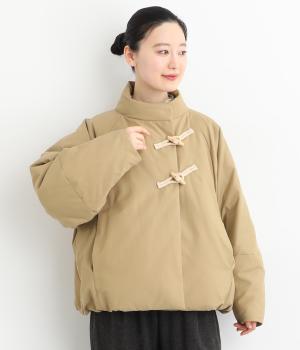 ツイルピーチショートダウン(ベージュ-F)