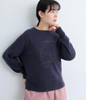 TORANEKO BONBONニットプルオーバー(ネイビー-F)