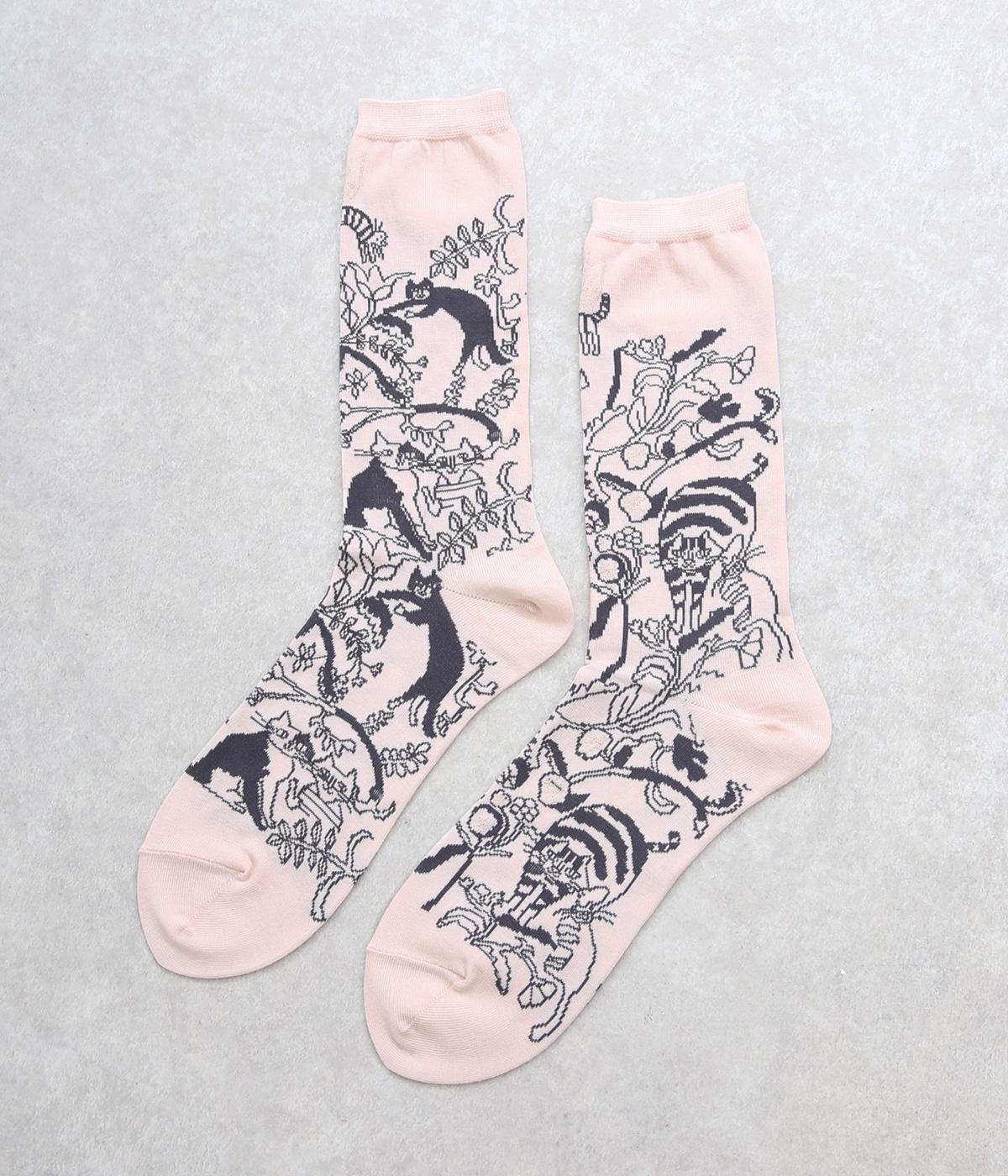 TORANEKO BONBONねこさんソックス(ピンク-F)