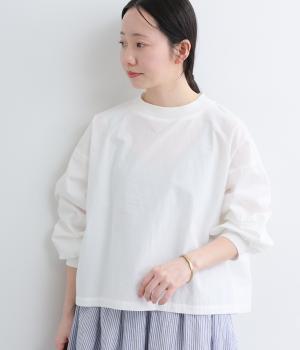 リブプルオーバーブラウス(オフ-F)