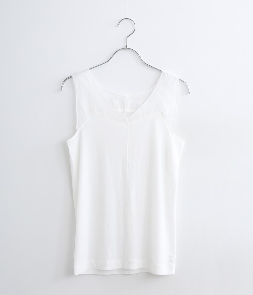 テンセルコットン天竺×ラミー2wayキャミインナー